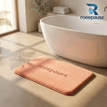 roeepause™ CloudStrata Memory Foam Bath Mat | 20mm High-Density Slow-Rebound Viscoelastic Core with Ultra-Soft Capillary Velvet & Heavy-Duty Anti-Slip SBR Rubber Base