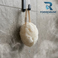 roeepause™ PureTouch Konjac Plant Sponge | 100% High-Altitude Organic Konjac Root Fiber Face & Body Cleanser with Water-Gel Cushion Barrier & Natural Hanging Cord